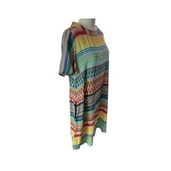 Anthropologie UNCLE FRANK Women Dress Stripe Pullover Sz M Multicolor 60s 79-38 - Picture 4 of 15